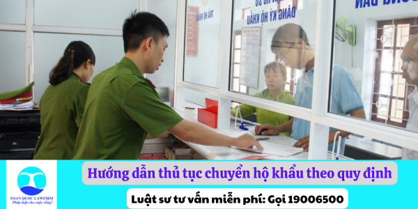 Hướng dẫn thủ tục chuyển hộ khẩu theo quy định